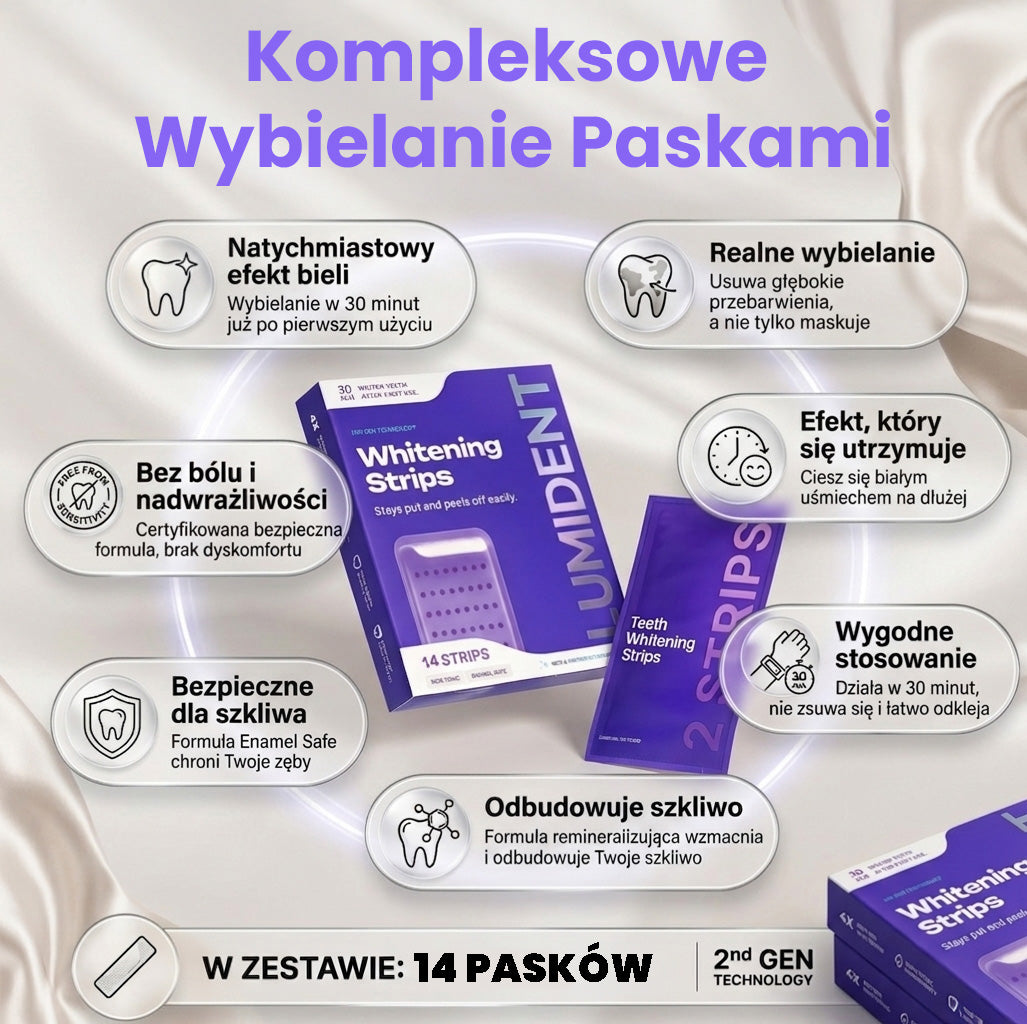 LUMIDENT™ Fioletowe Paski PAP+