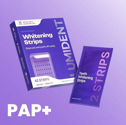 LUMIDENT™ 42 Purple Whitening Strips - Brighter Smile, Zero Sensitivity